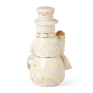 Florentine & Pearl Lit Snowman Figurine