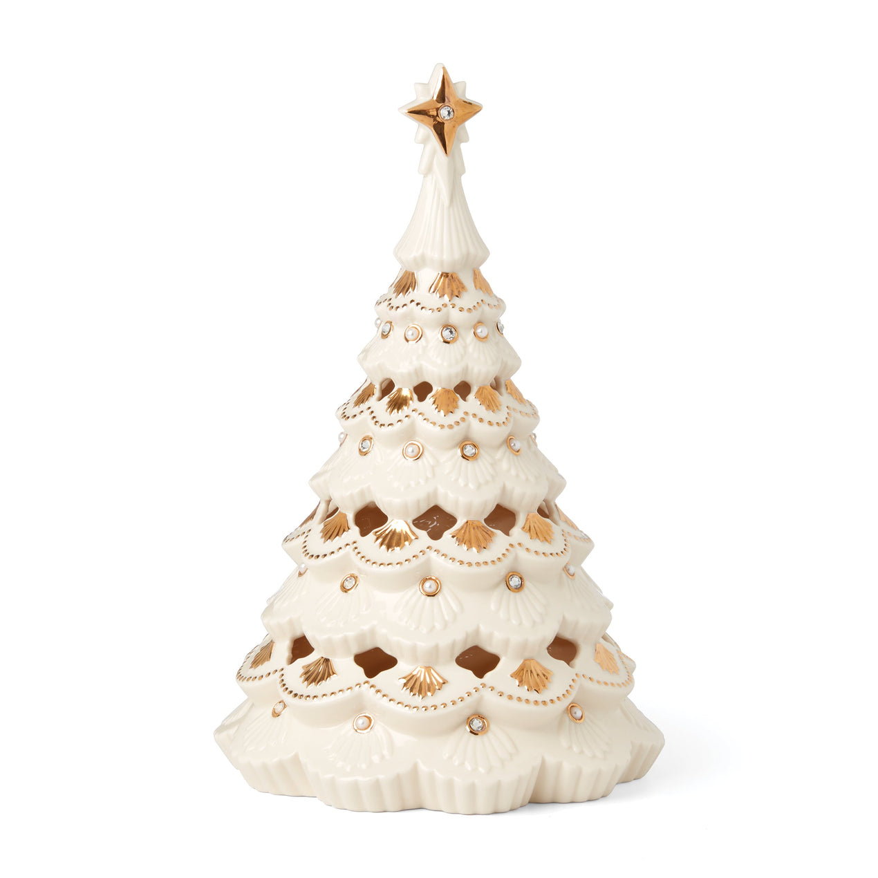 Florentine & Pearl Lit Tree Figurine