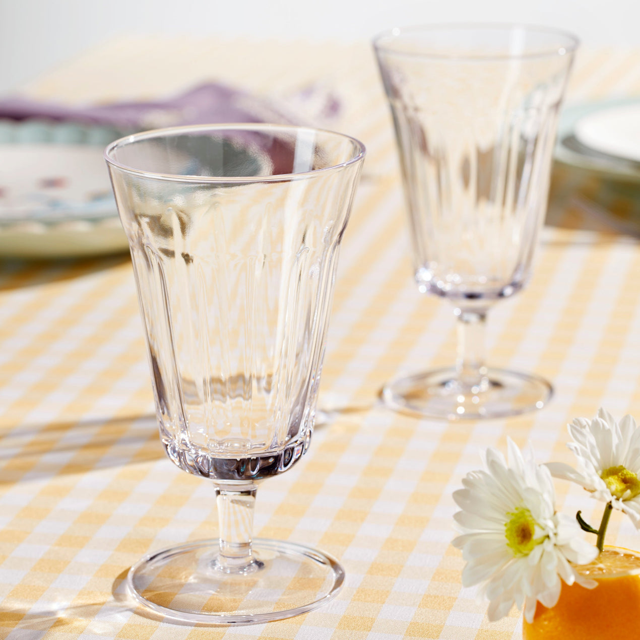 French Perle Tall Stem Glasses - Set Of 4