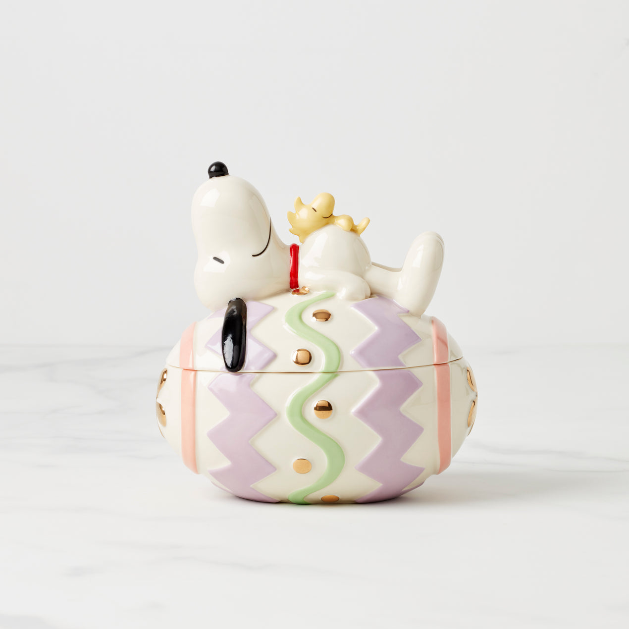 Lenox 895685 Peanuts Snoopy Easter Covered Candy Dish