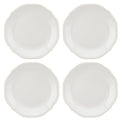 French Perle Bead Dinner Plates, Set of 4
