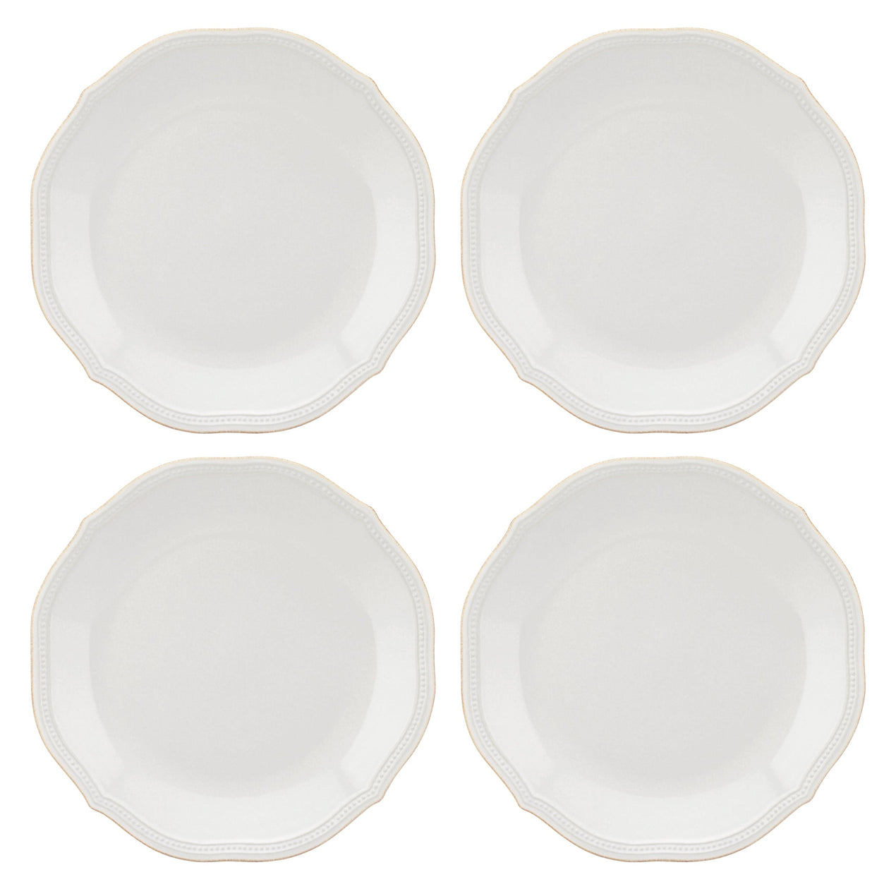 French Perle Bead Dinner Plates Set of – Lenox Corporation