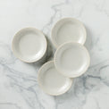 French Perle Groove 4-Piece Accent Plates Set