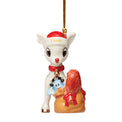Personalized Rudolph Delivering Toys Ornament