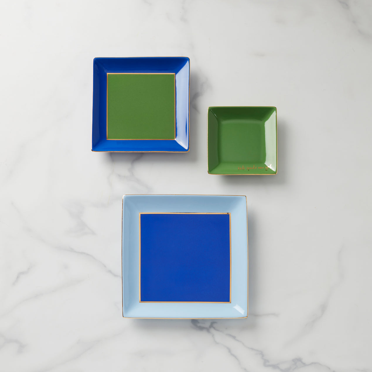 cambridge silversmiths Make It Pop Cool Blue 3-Piece Tray Set