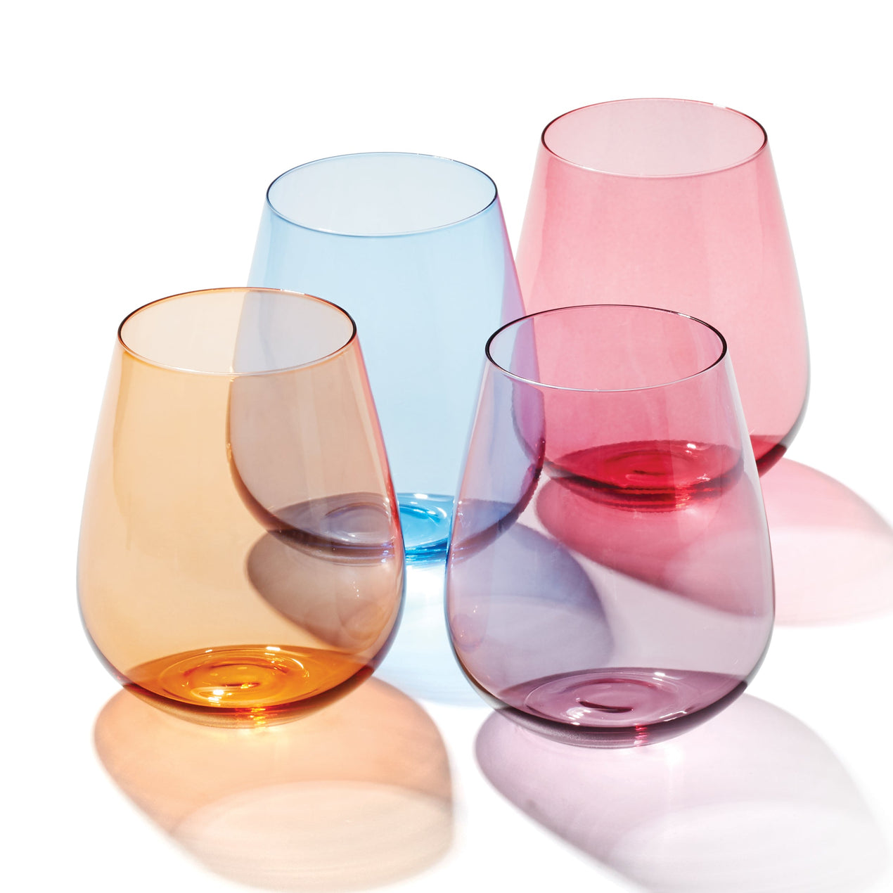 True Colors Stemless Wine Glasses - Set Of 4 – Lenox Corporation