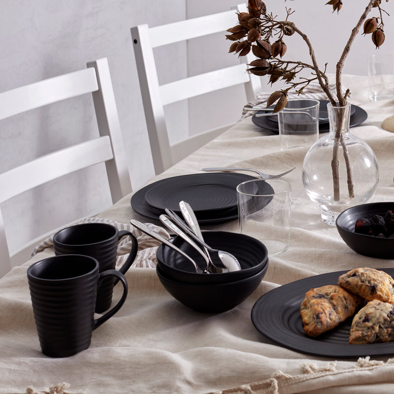 Ridge Black Dinnerware Mug