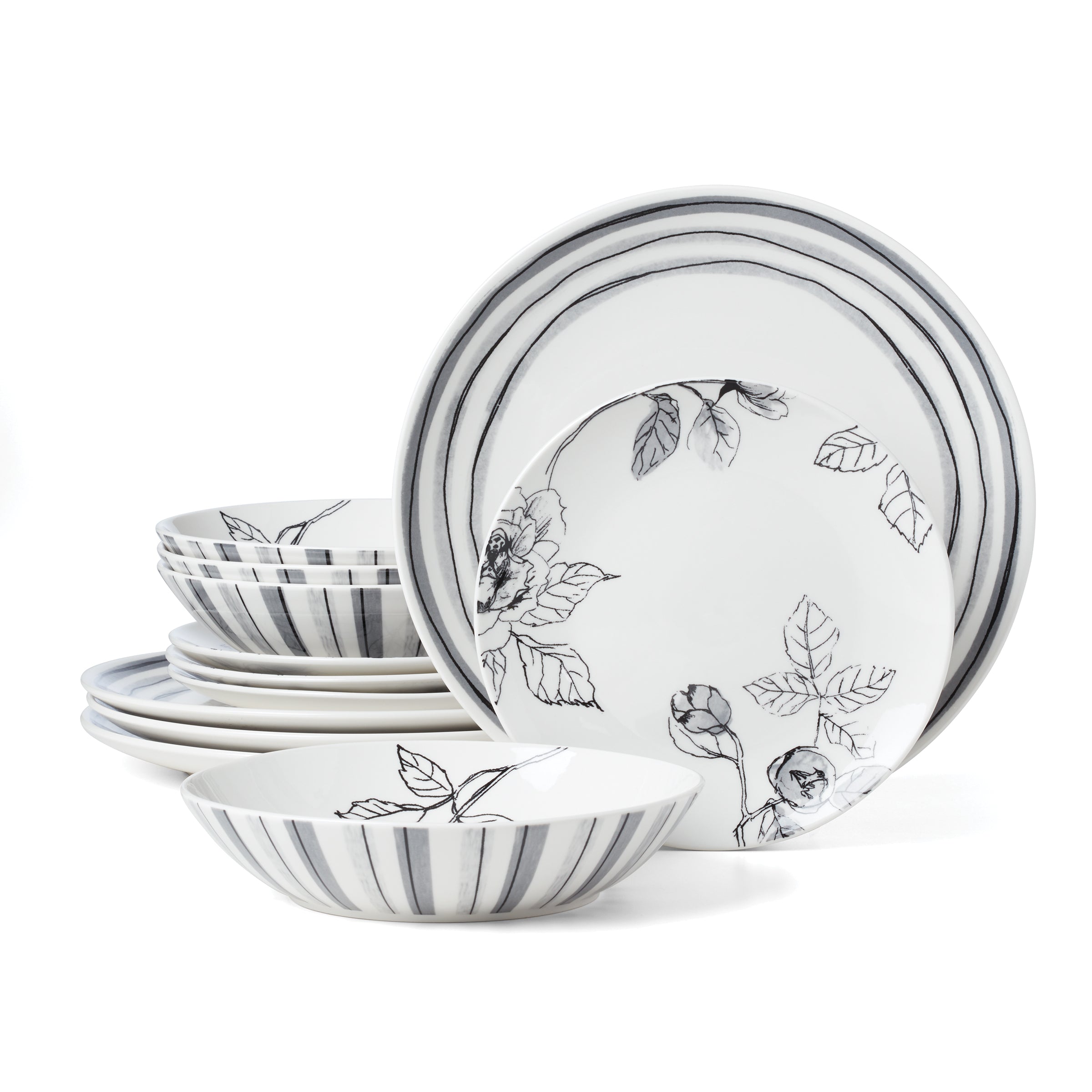 Sketchbook 12-Piece Dinnerware Set – Lenox Corporation