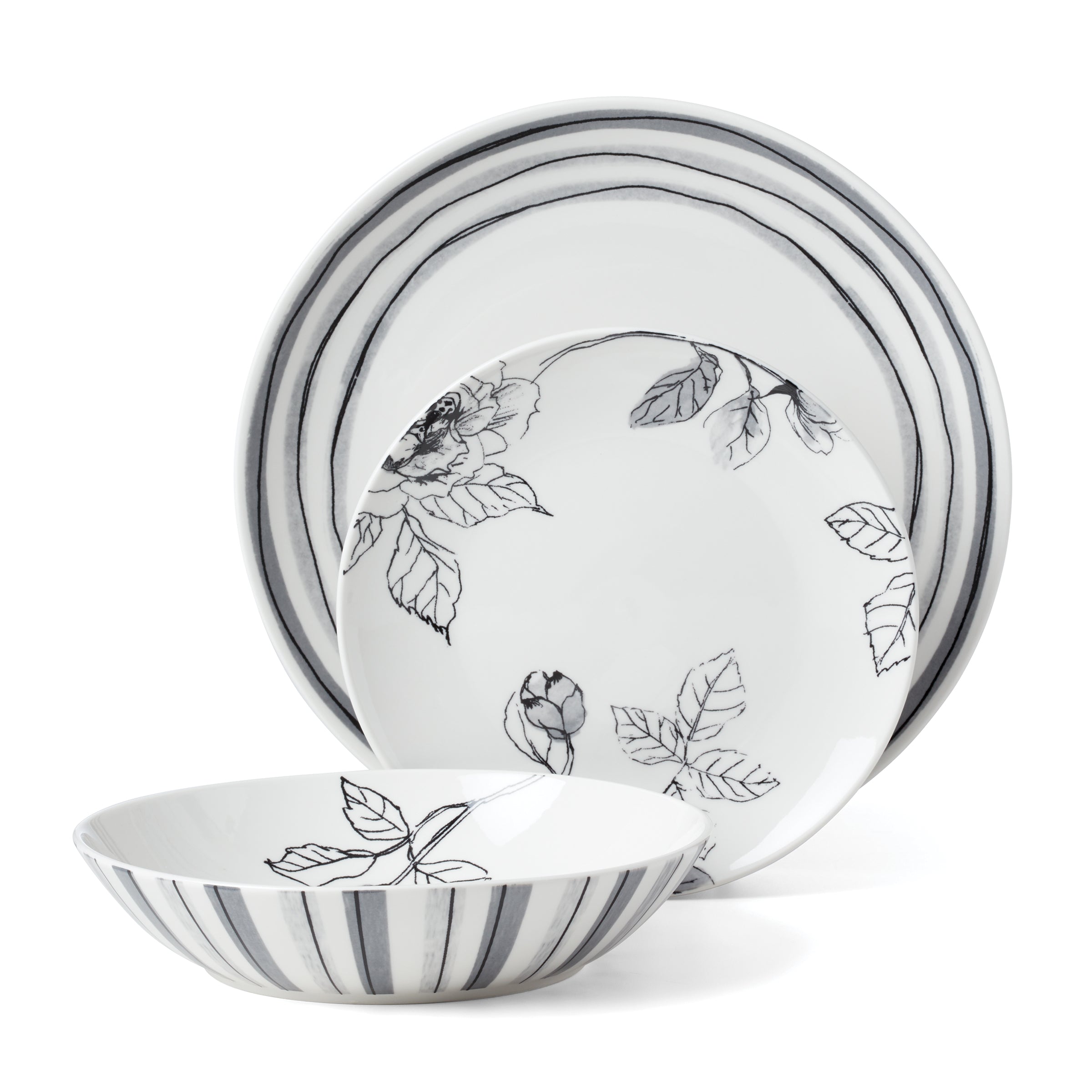 Sketchbook 12-Piece Dinnerware Set – Lenox Corporation