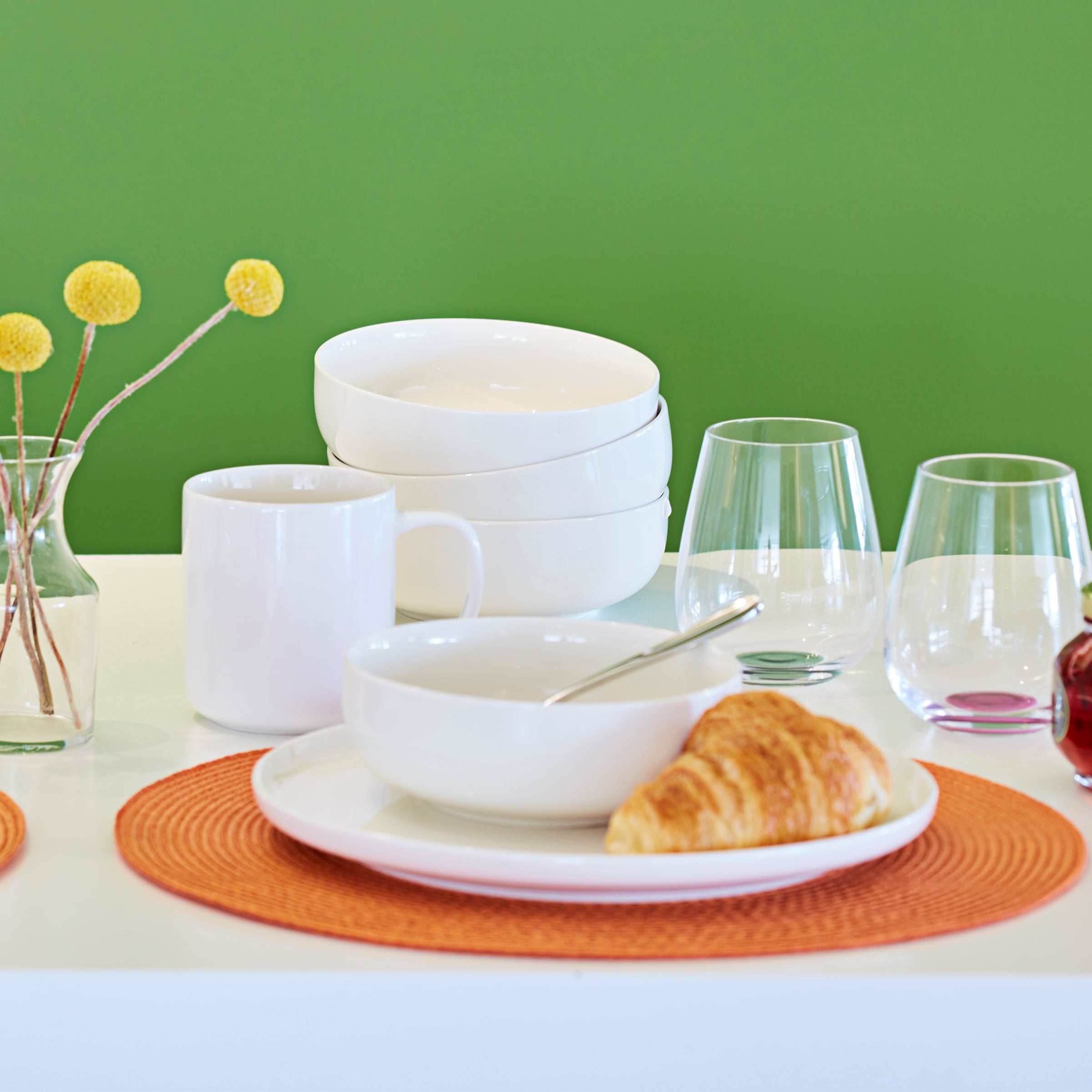 24 Seven White 12-Piece Dinnerware Set – Lenox Corporation