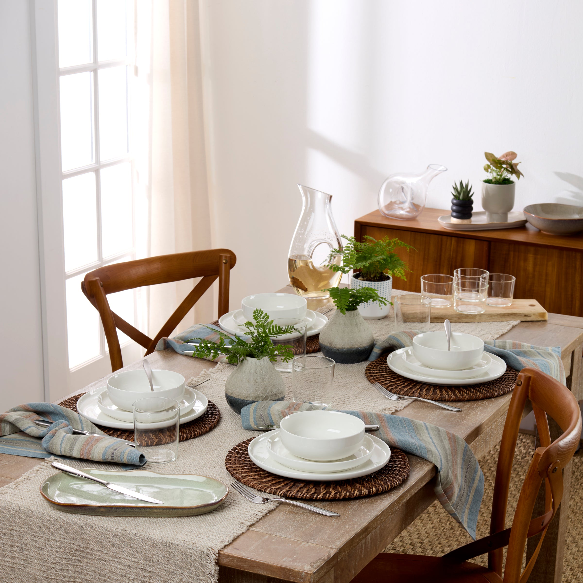 24 Seven White 24-Piece Dinnerware Set – Lenox Corporation