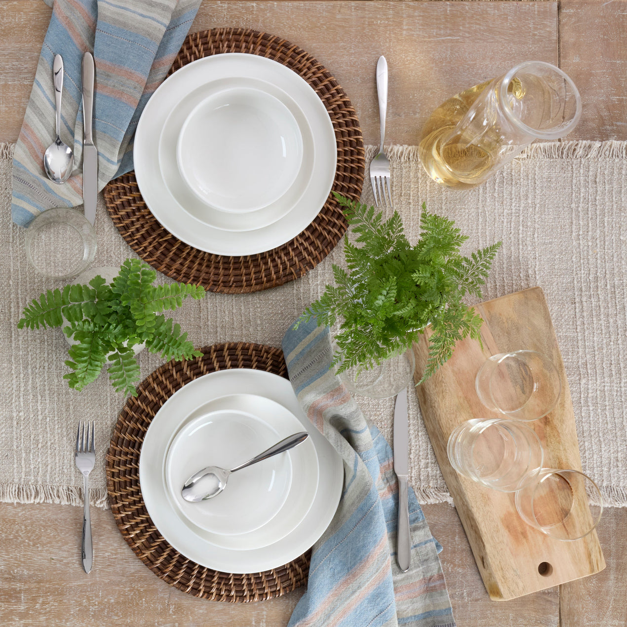 24 Seven White 12 Piece Dinnerware Set