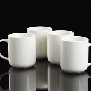 24 Seven White Mugs, Set of 4