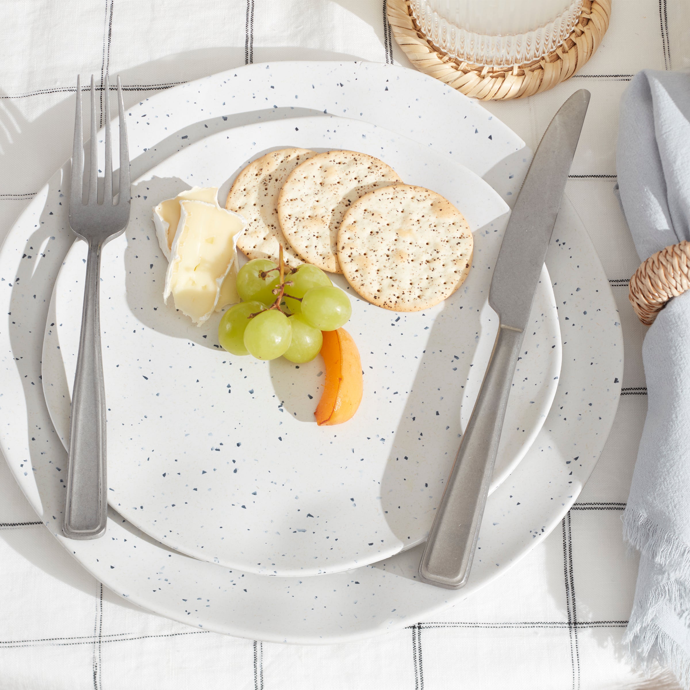 Terrazzo Melamine Cream 12-Piece Dinnerware Set – Lenox Corporation