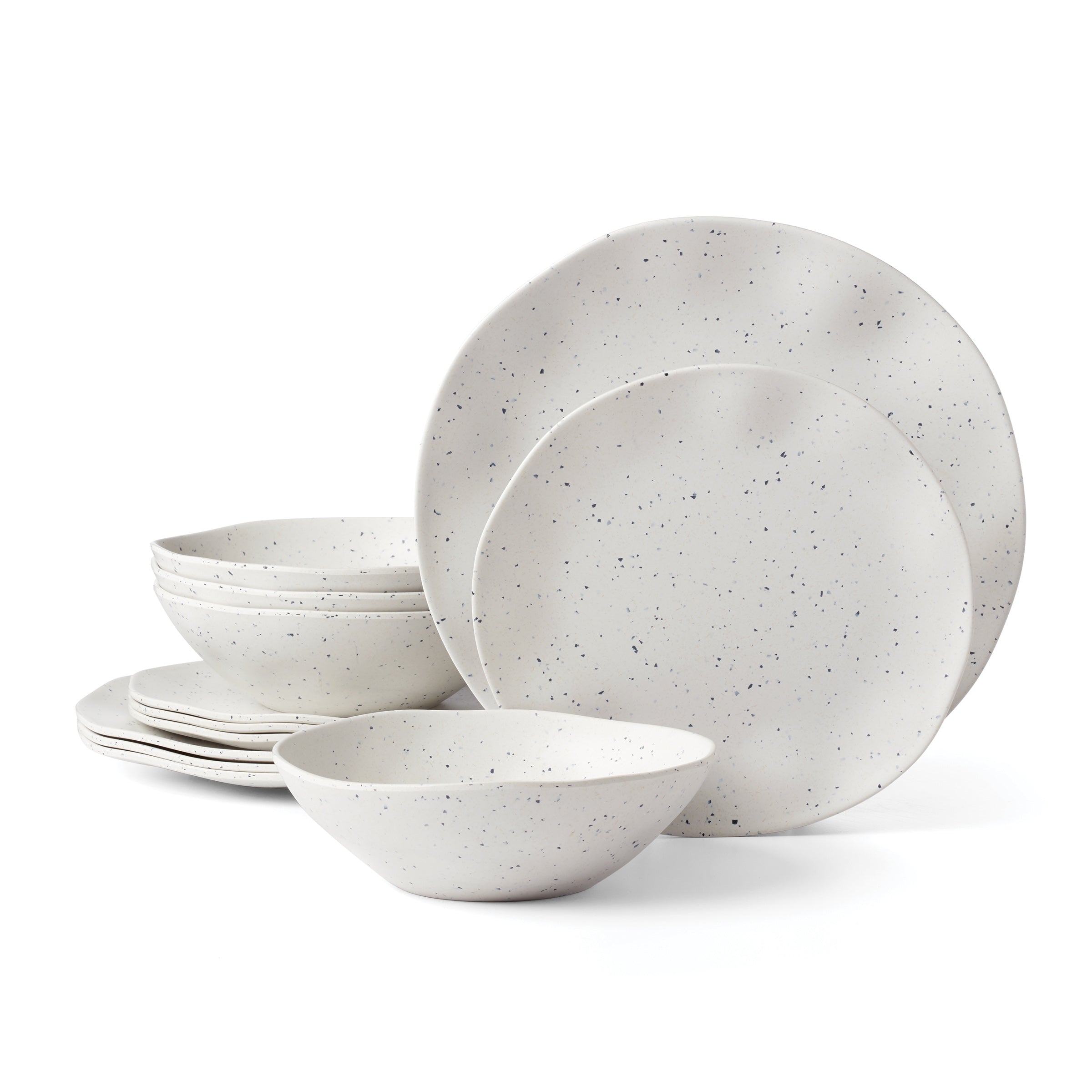 Terrazzo Melamine Cream 12-Piece Dinnerware Set – Lenox Corporation