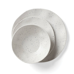 Terrazzo Melamine Cream 12-Piece Dinnerware Set