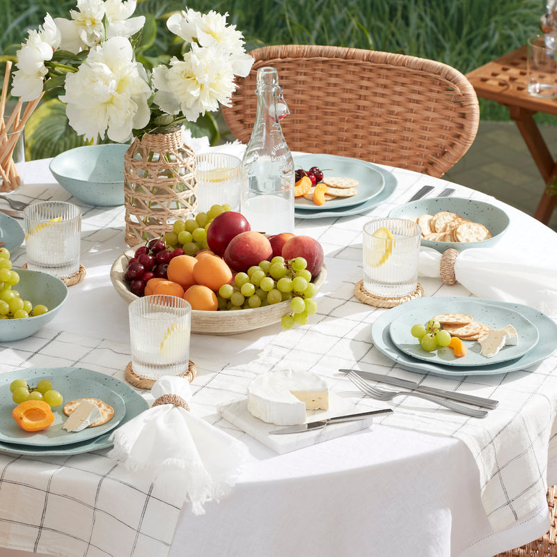 Terrazzo Melamine Mint 12 Piece Dinnerware Set