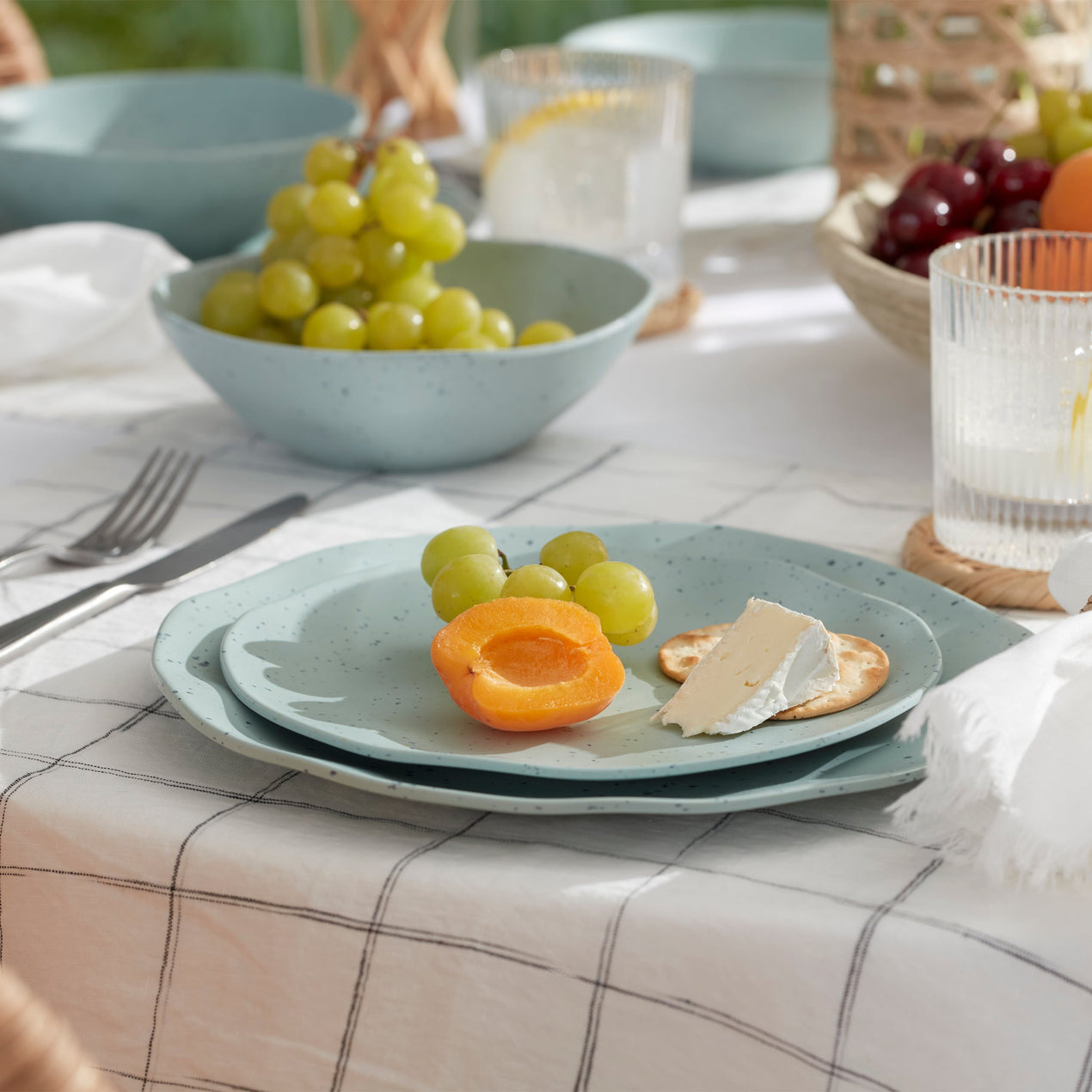 Terrazzo Melamine Mint 12-Piece Dinnerware Set – Lenox Corporation