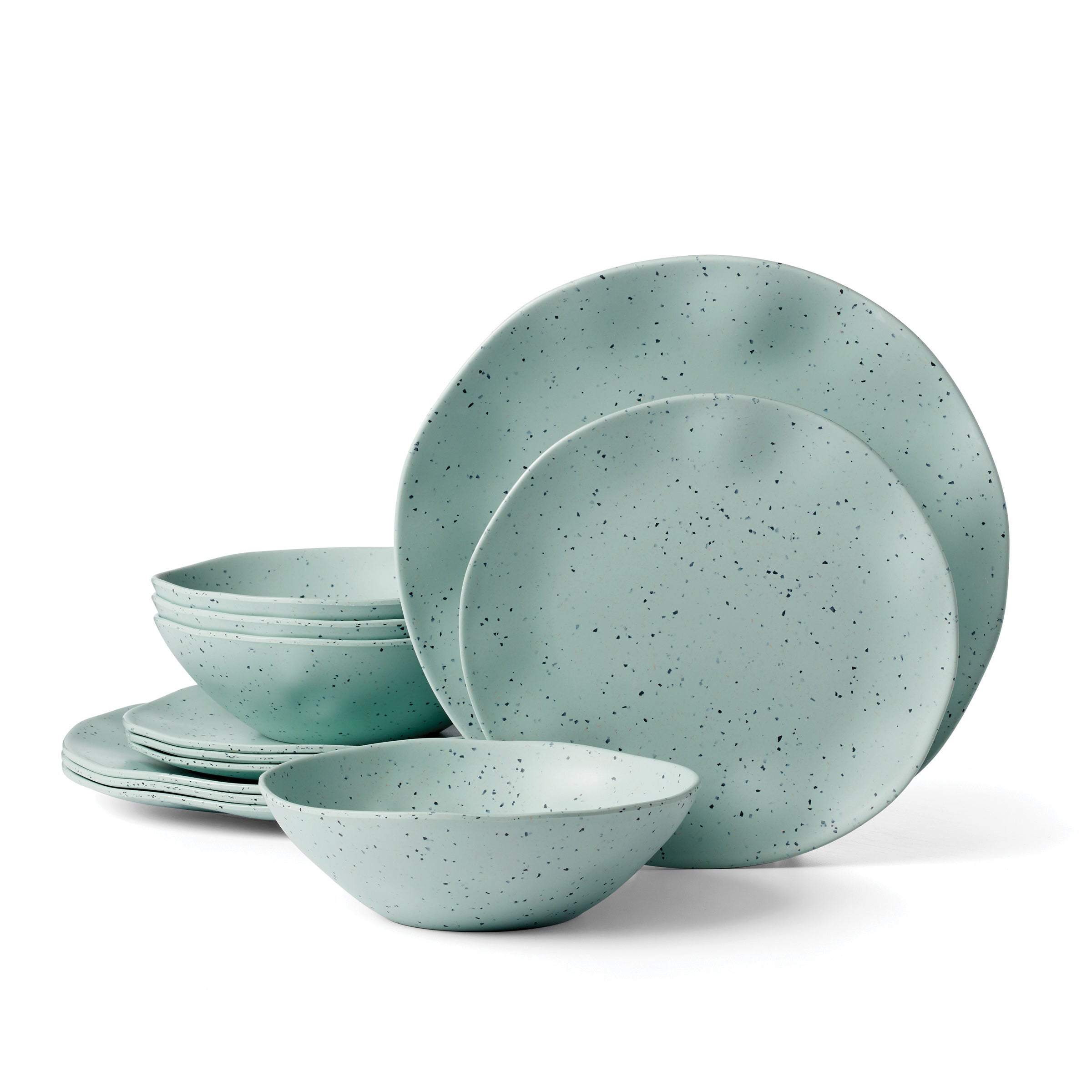 Terrazzo Melamine Mint 12-Piece Dinnerware Set – Lenox Corporation