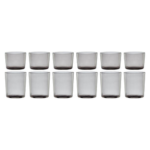 Stackables Smoke Short & Tall Glasses 12-Piece Set