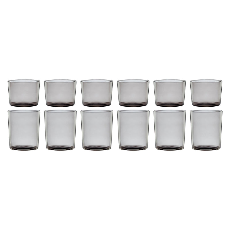 Stackables Smoke Short & Tall Glasses, Set of 12