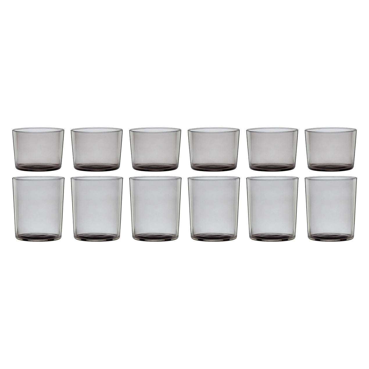 Stackables Smoke Short & Tall Glasses, Set of 12