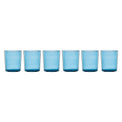 Stackable Tall Glasses, Set of 6, Blue