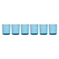 Stackable Tall Glasses, Set of 6, Blue
