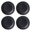 Ridge Black 12-Piece Dinnerware Set