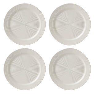 Ridge White 12-Piece Dinnerware Set