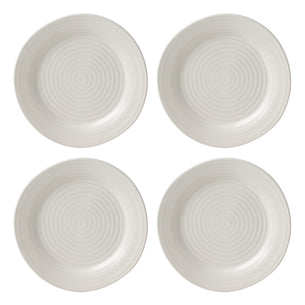 Ridge White 12-Piece Dinnerware Set