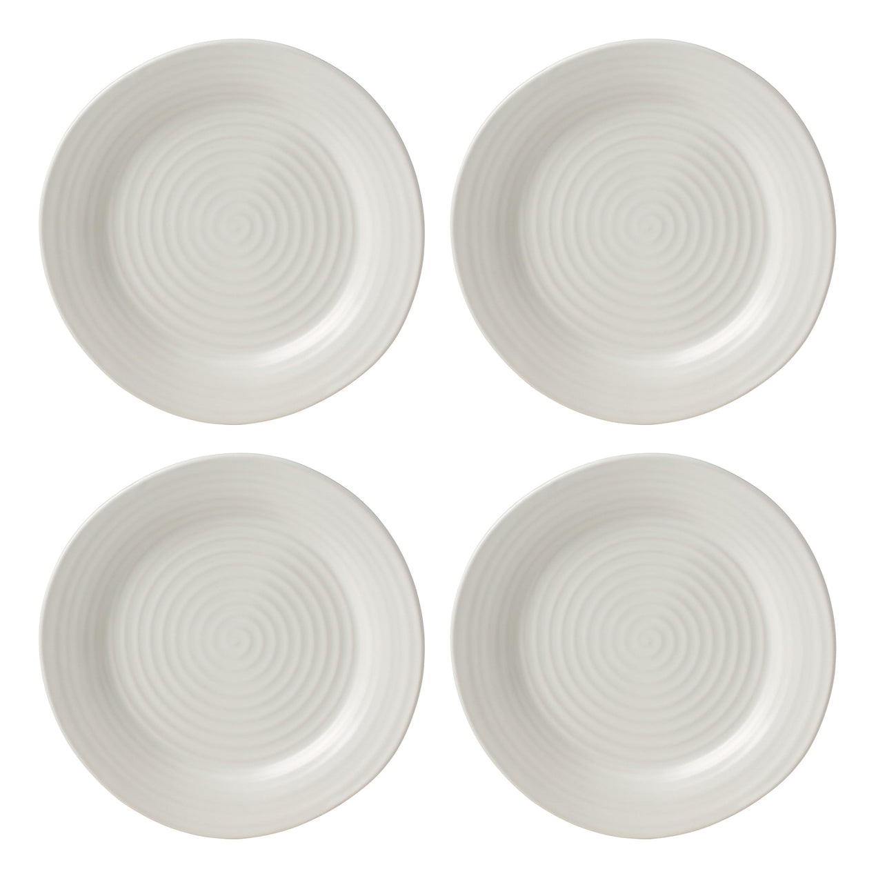 Ridge White 12 Piece Dinnerware Set