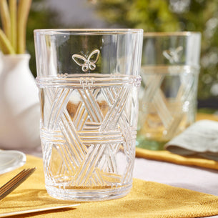 Butterfly Meadow Clear Tall Glasses - Set Of 4