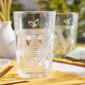 Butterfly Meadow Clear Tall Glasses, Set of 4