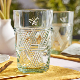 Butterfly Meadow Green Tall Glasses - Set Of 4