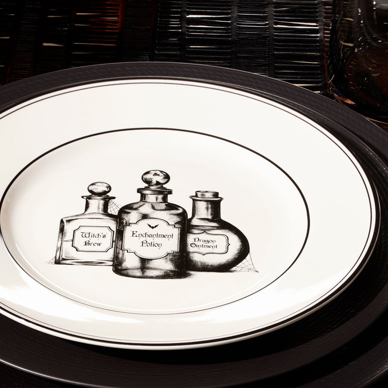 Vintage Halloween 4-Piece Dessert Plate Set