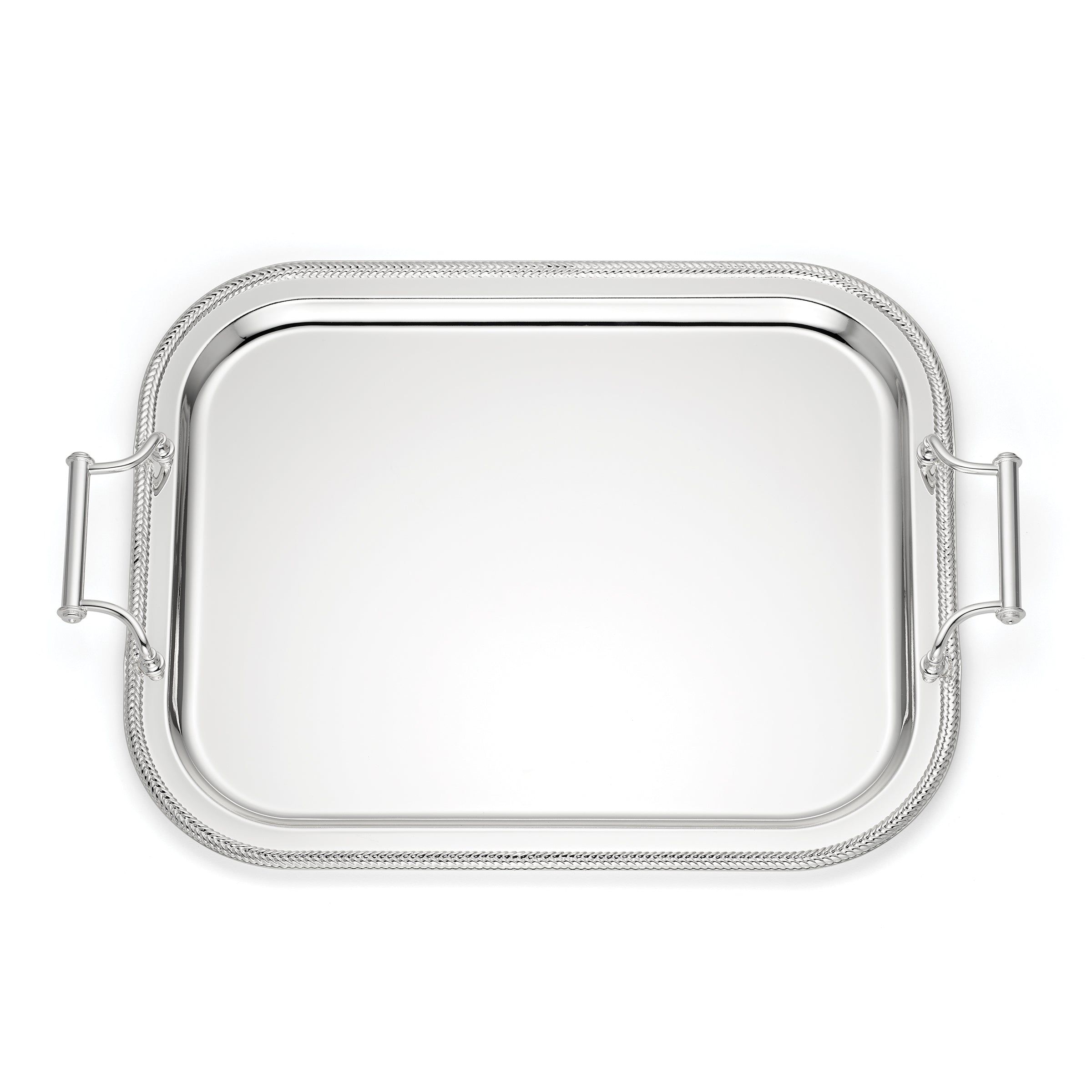 Silverplate Rectangular Tray With Handles – Lenox Corporation