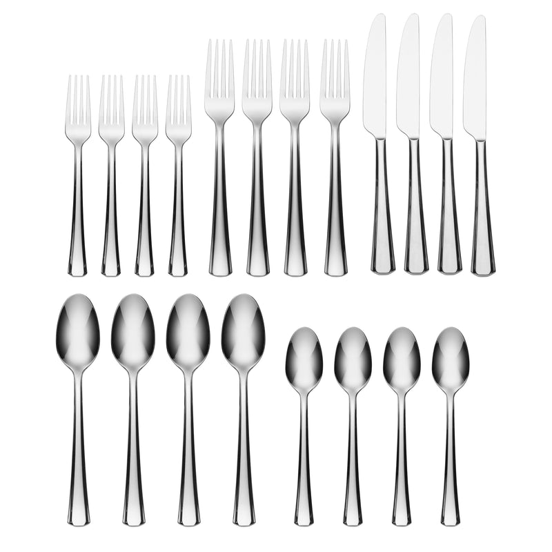 Bleeker 20 Piece Everyday Flatware Set, Service For 4