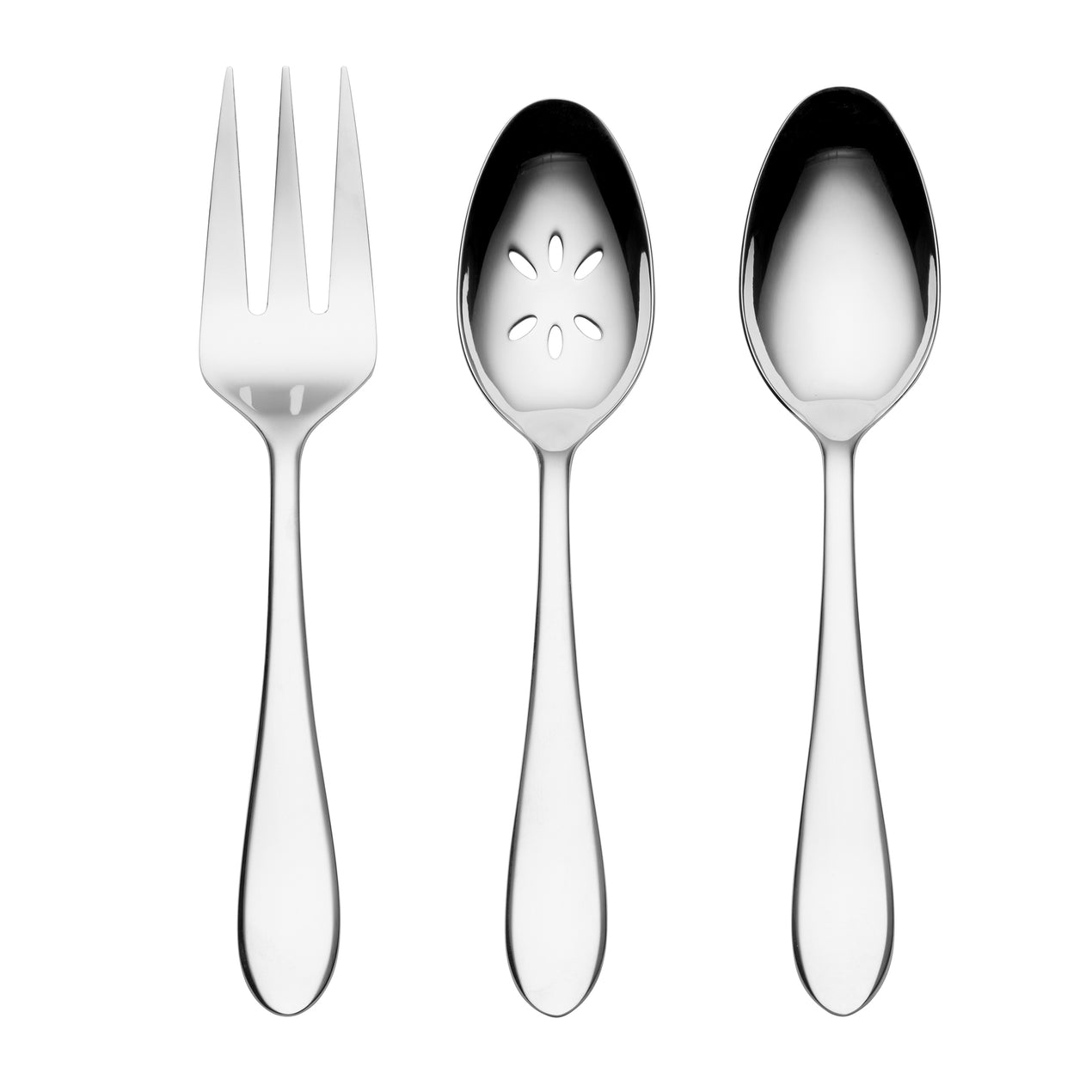 cambridge silversmiths Delia Mirror 3-Piece Hostess Serving Set