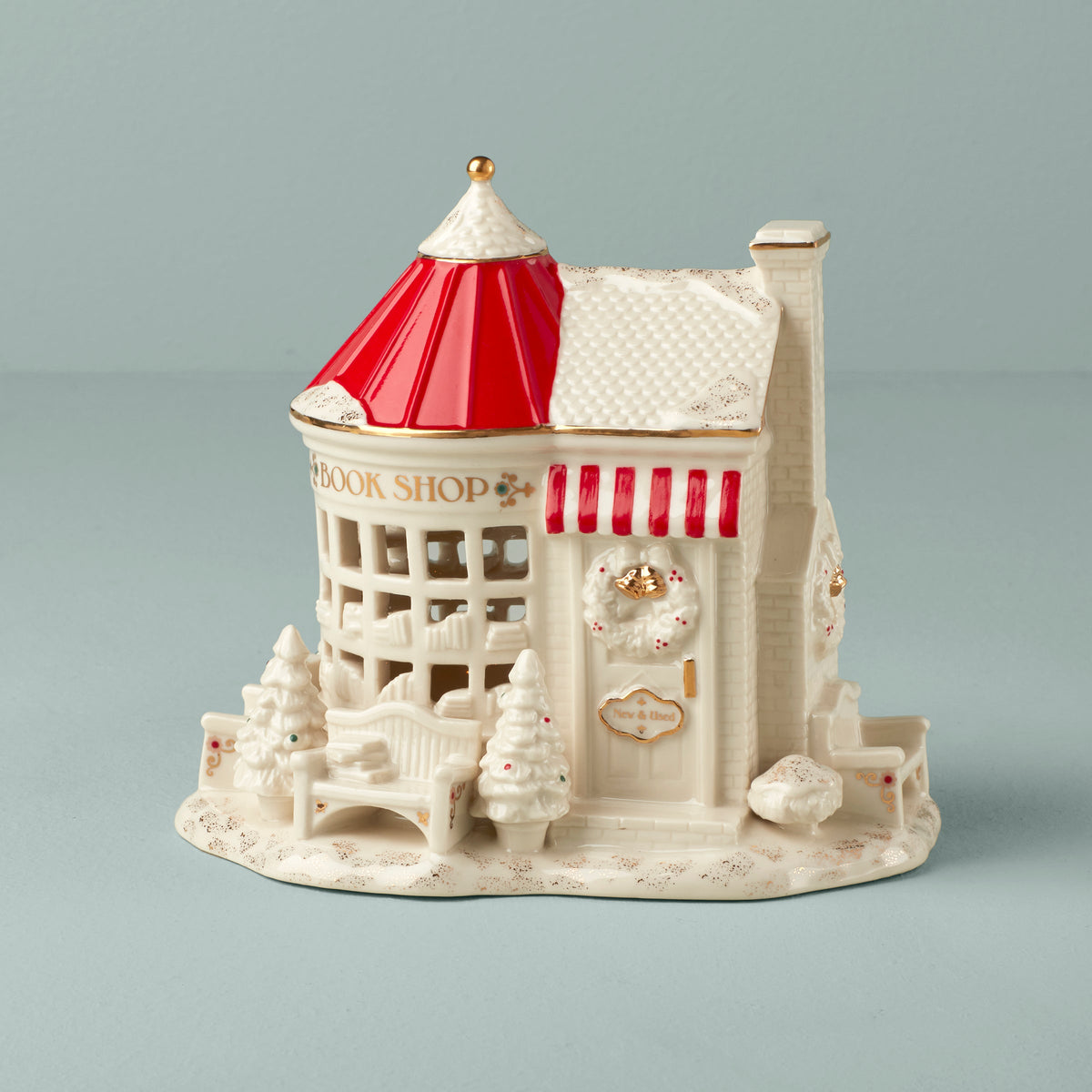 Mistletoe Park Book Store Figurine