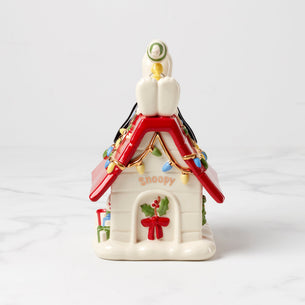 Snoopy Christmas Covered Candy Dish