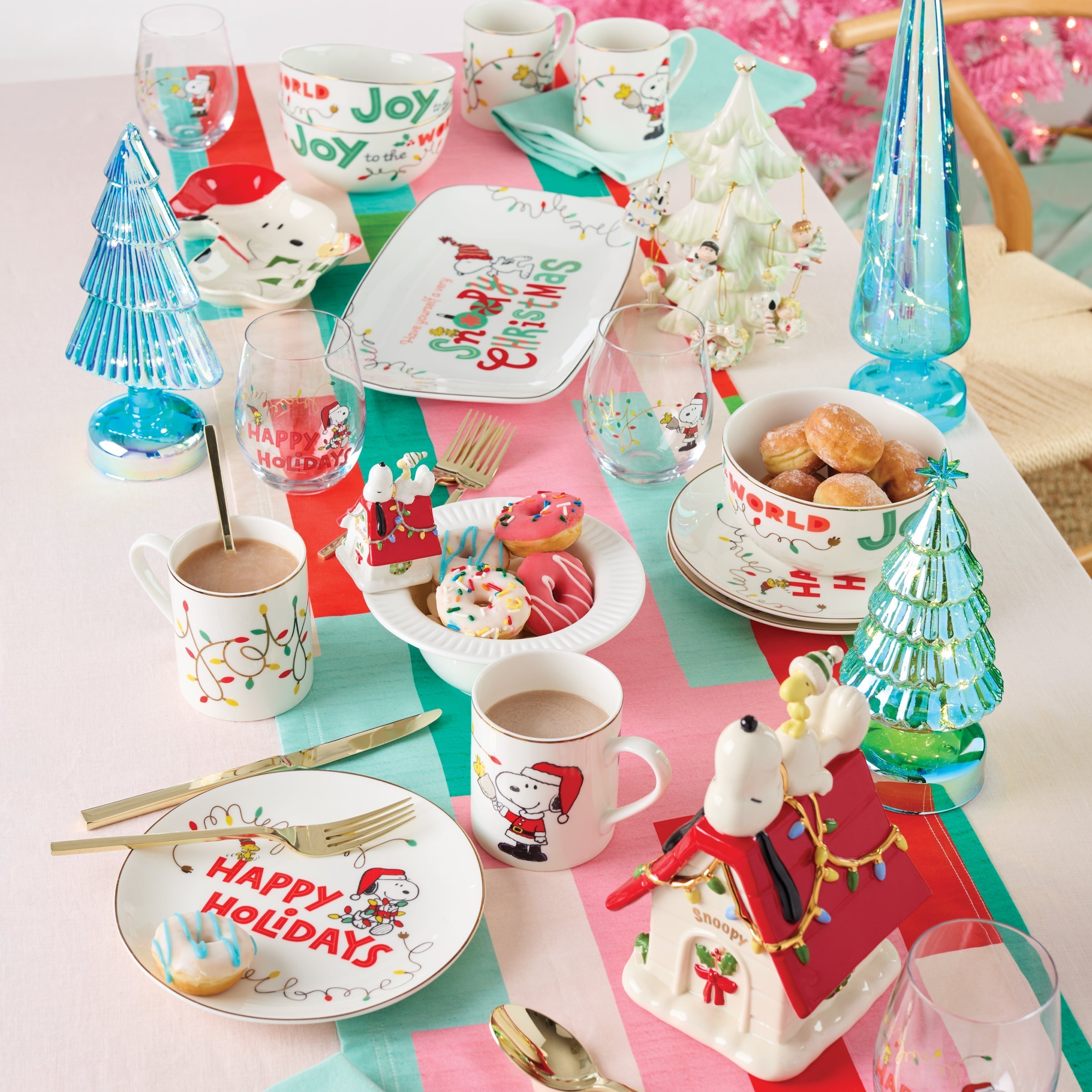レア❗️Lenox スヌーピ　クリスマス　陶器製 SNOOPY Snoopy Christmas Hors d'Oeuvre Tray – Lenox Corporation