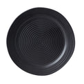 Ridge Black Dinner Plate