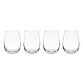 5 O'Clock Stemless Wine Glasses, Set of 4