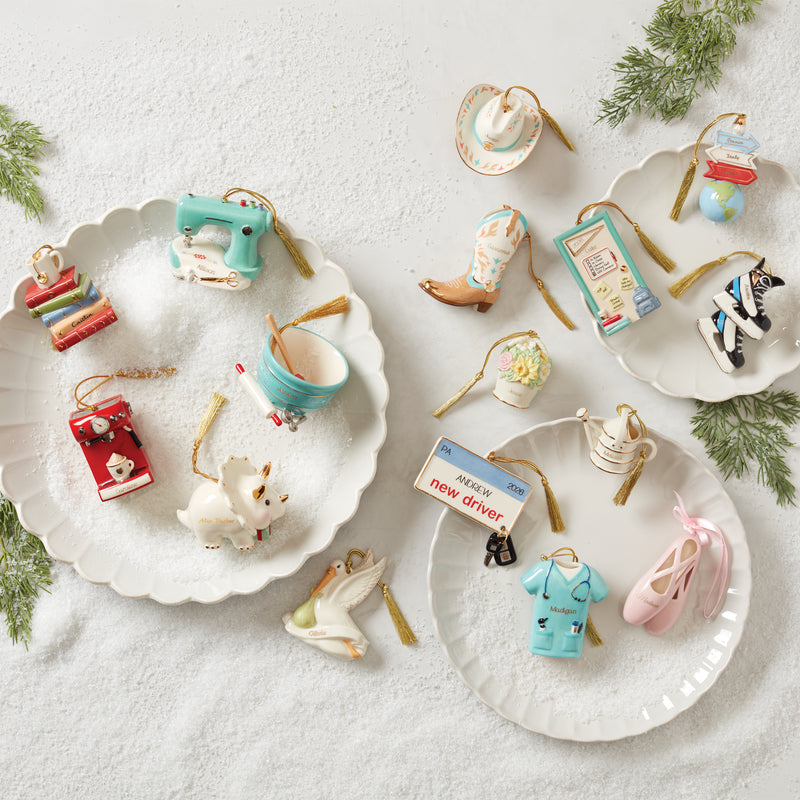 Personalized Forever Friends Country 2-Piece Ornament Set