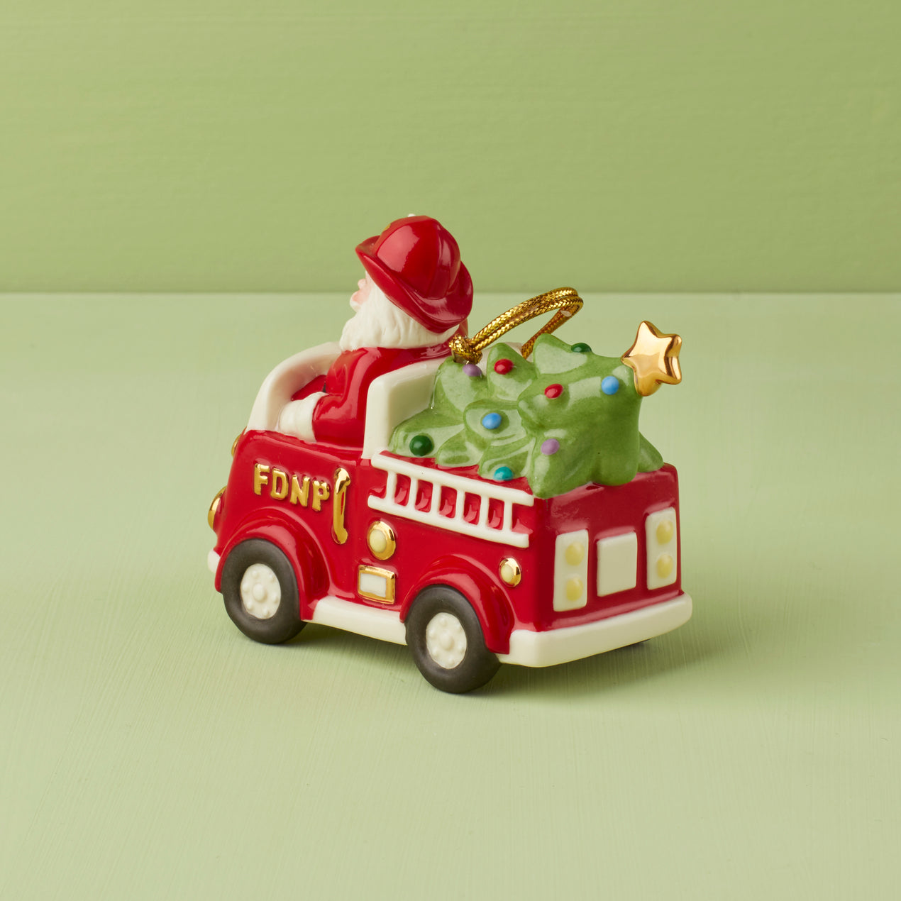 Santa In Fire Truck Ornament – Lenox Corporation
