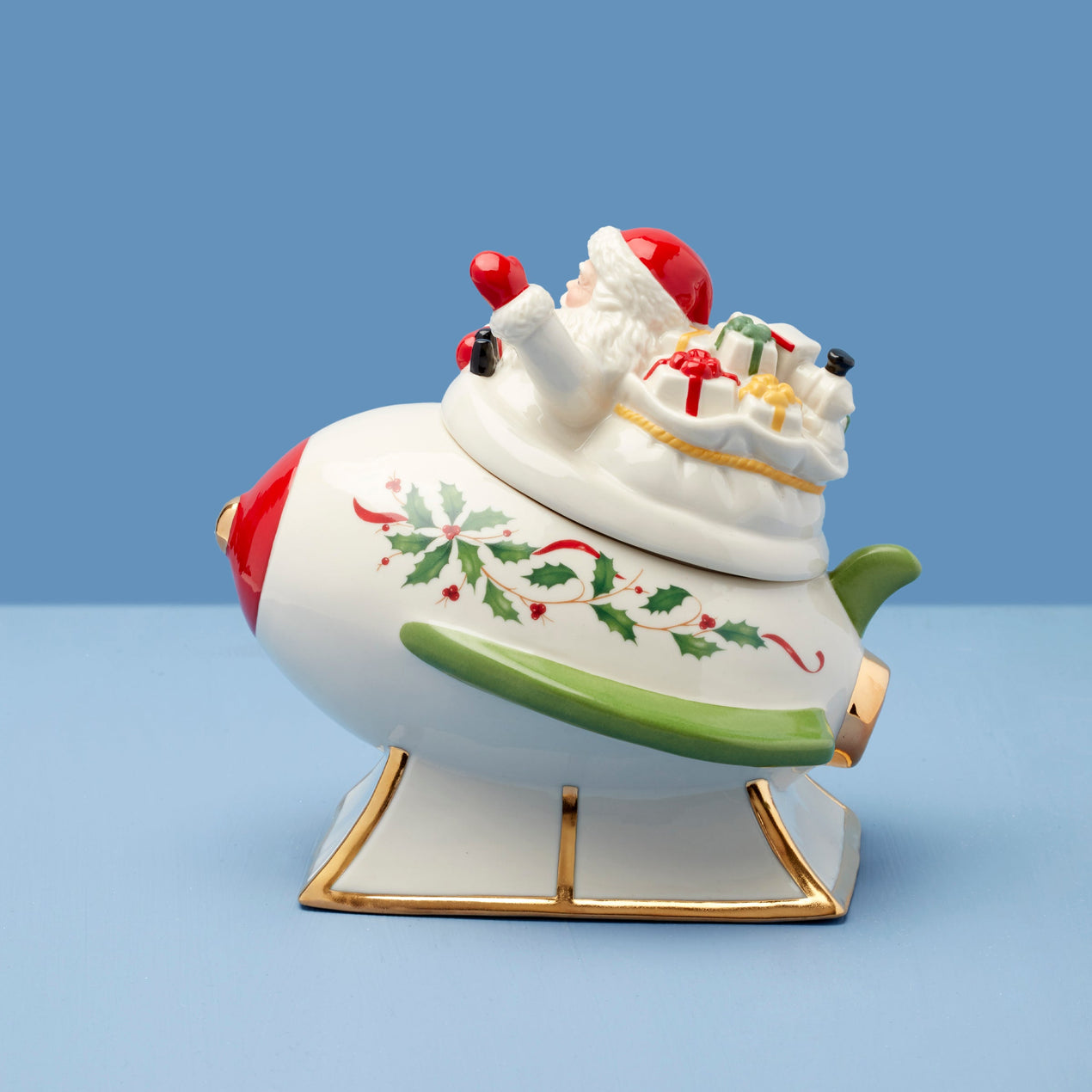 Holiday Santa's Rocket Covered Candy Dish – Lenox Corporation