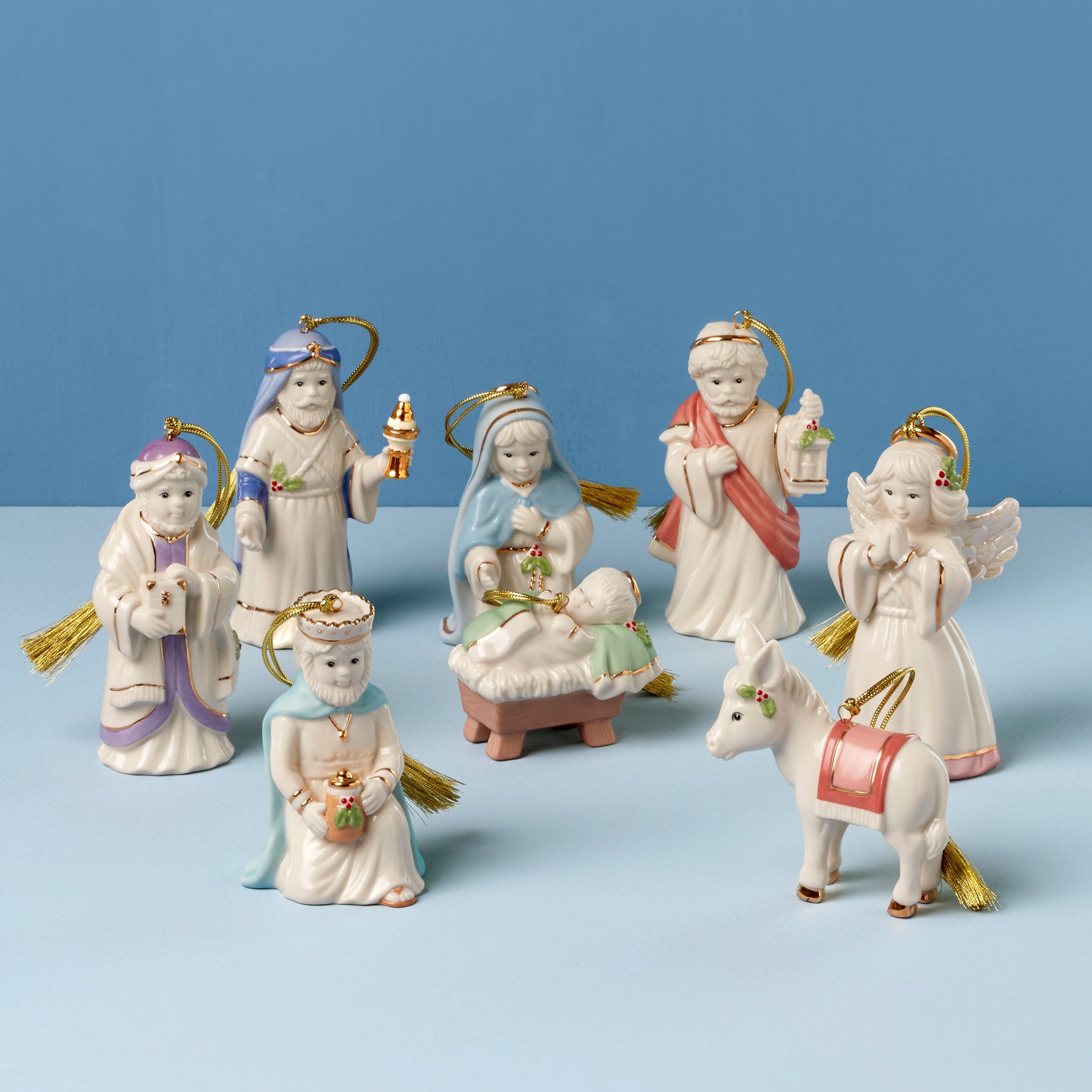 Nativity 8-Piece Ornament Set – Lenox Corporation