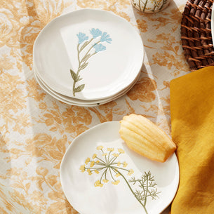 Wildflowers Tidbit Plates - Set of 4