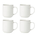 24 Seven Black Rim Mugs, Set of 4